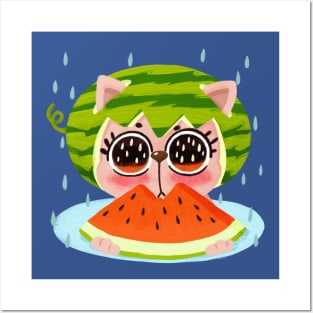 Watermelon Kitty Posters and Art